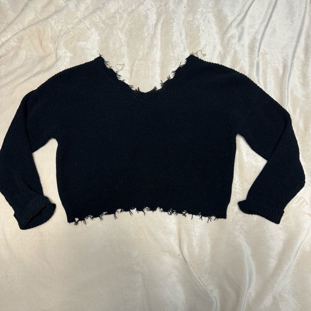 Francesca’s Distressed Sweater